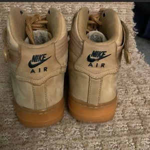 High top brown airforces